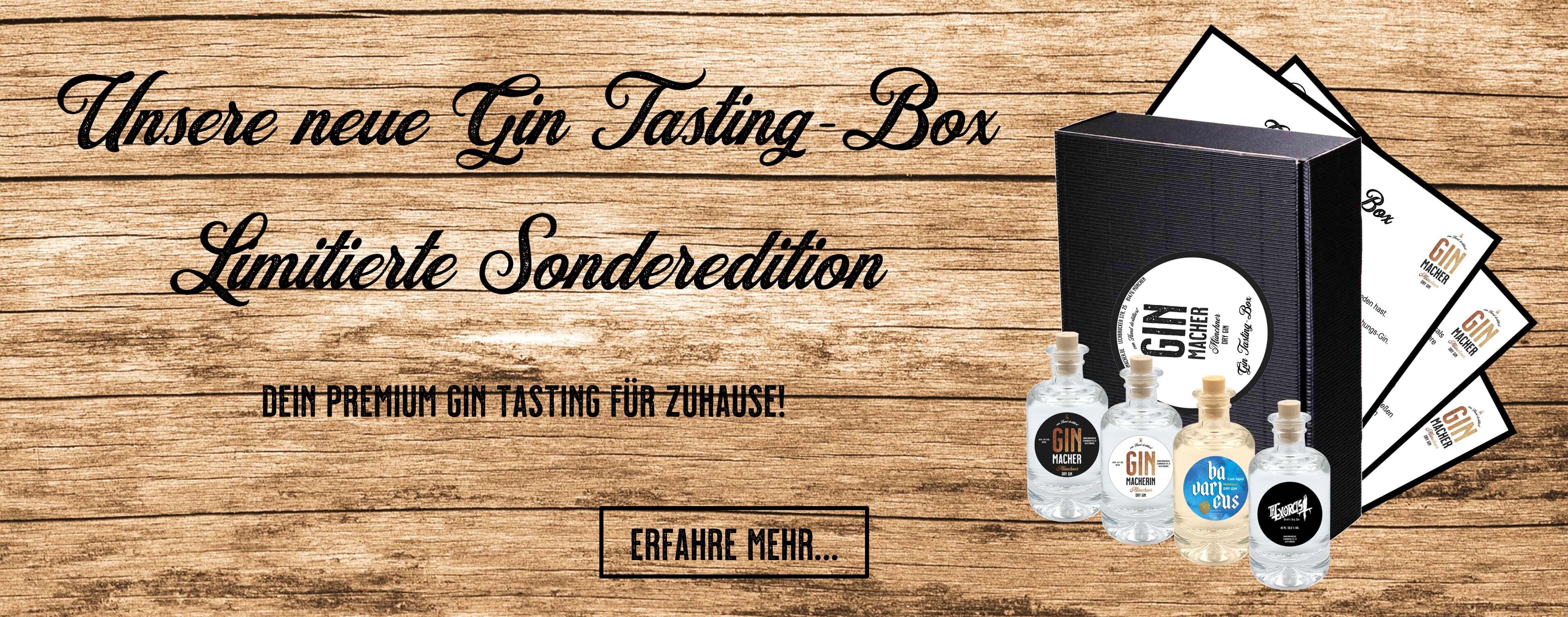 Ginmacher München - Gin Tasting-Box limitierte Sonderedition